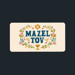 MAZEL TOV BAR BAT MITZVAH Jüdischer individuell ei Adressaufkleber<br><div class="desc">Handgezeichneter Text von mir für Sie. Ideal für eine Bar- oder Fledermausmitzvah oder eine jüdische Hochzeit oder ein anderes Ereignis. Für weitere Designs und Farben Karo mein Shop! Oder lass mir Bescheid,  wenn du etwas Angewohntes willst. Frag,  wenn du nicht findest,  was du brauchst! :</div>