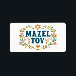 MAZEL TOV BAR BAT MITZVAH Jüdischer individuell ei Adressaufkleber<br><div class="desc">Handgezeichneter Text von mir für Sie. Ideal für eine Bar- oder Fledermausmitzvah oder eine jüdische Hochzeit oder ein anderes Ereignis. Für weitere Designs und Farben Karo mein Shop! Oder lass mir Bescheid,  wenn du etwas Angewohntes willst. Frag,  wenn du nicht findest,  was du brauchst! :</div>