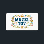 MAZEL TOV BAR BAT MITZVAH Jüdischer individuell ei Adressaufkleber<br><div class="desc">Handgezeichneter Text von mir für Sie. Ideal für eine Bar- oder Fledermausmitzvah oder eine jüdische Hochzeit oder ein anderes Ereignis. Für weitere Designs und Farben Karo mein Shop! Oder lass mir Bescheid,  wenn du etwas Angewohntes willst. Frag,  wenn du nicht findest,  was du brauchst! :</div>