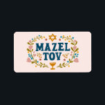 MAZEL TOV BAR BAT MITZVAH Jüdischer individuell ei Adressaufkleber<br><div class="desc">Handgezeichneter Text von mir für Sie. Ideal für eine Bar- oder Fledermausmitzvah oder eine jüdische Hochzeit oder ein anderes Ereignis. Für weitere Designs und Farben Karo mein Shop! Oder lass mir Bescheid,  wenn du etwas Angewohntes willst. Frag,  wenn du nicht findest,  was du brauchst! :</div>