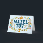MAZEL TOV BAR BAT MITZVAH Jüdischer individuell ei Karte<br><div class="desc">Handgezeichneter Text von mir für Sie. Ideal für eine Bar- oder Fledermausmitzvah oder eine jüdische Hochzeit oder ein anderes Ereignis. Fügen Sie Ihren eigenen Text in die Innenseite der Karte oder ändern Sie die Hintergrundfarben. Für weitere Designs und Farben Karo mein Shop! Oder lass mir Bescheid, wenn du etwas Angewohntes...</div>