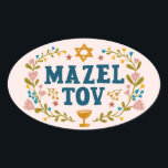 MAZEL TOV BAR BAT MITZVAH Jüdischer individuell ei Ovaler Aufkleber<br><div class="desc">Handgezeichneter Text von mir für Sie. Ideal für eine Bar- oder Fledermausmitzvah oder eine jüdische Hochzeit oder ein anderes Ereignis. Für weitere Designs und Farben Karo mein Shop! Oder lass mir Bescheid,  wenn du etwas Angewohntes willst. Frag,  wenn du nicht findest,  was du brauchst! :</div>