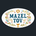 MAZEL TOV BAR BAT MITZVAH Jüdischer individuell ei Ovaler Aufkleber<br><div class="desc">Handgezeichneter Text von mir für Sie. Ideal für eine Bar- oder Fledermausmitzvah oder eine jüdische Hochzeit oder ein anderes Ereignis. Für weitere Designs und Farben Karo mein Shop! Oder lass mir Bescheid,  wenn du etwas Angewohntes willst. Frag,  wenn du nicht findest,  was du brauchst! :</div>