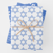 Mazel tov! Blue Star von David & Punkts Geschenkpapier Set (Beispiel)