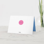 Mazel Tov (Blues) Karte (Rückseite)