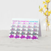 Mazel Tov (Blumen #2) Karte (Gelbe Blume)