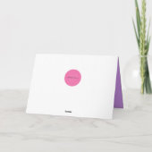 Mazel Tov (Blumen) Karte (Rückseite)