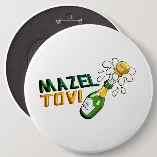 Mazel Tov Button (Vorne & Hinten)