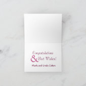 Mazel Tov Cards Karte (Innenseite)