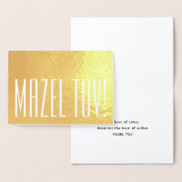 Mazel Tov! Elegante Minimalistische Typografie ein