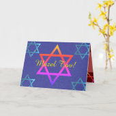 Mazel Tov Faltkarte Karte (Gelbe Blume)