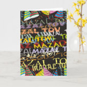 Mazel Tov Karte (Gelbe Blume)