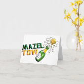 Mazel Tov Karte (Gelbe Blume)