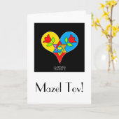 Mazel Tov! Karte (Gelbe Blume)