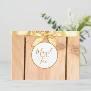 Mazel Tov Karte, jüdische Glückwünsche, elegant Einladung