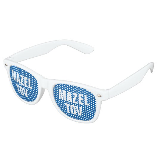 MAZEL TOV lustige Party-Schattierungen für Bar mit Sonnenbrille (Schrägansicht)