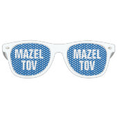 MAZEL TOV lustige Party-Schattierungen für Bar mit Sonnenbrille (Vorderseite)