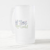 Mazel Tov Mattglas Bierglas (Vorderseite Links)