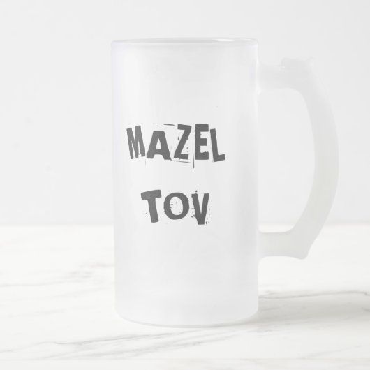 Mazel Tov mattierte Tasse (Rechts)