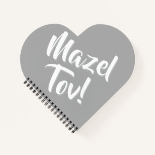 Mazel Tov Silber Notizblock