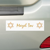 Mazel Tov/Star von David Autoaufkleber (Auf Auto)