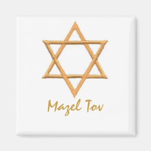 Mazel Tov/Star von David Magnet