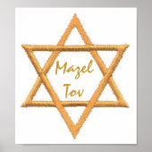Mazel Tov/Star von David Poster (Vorne)