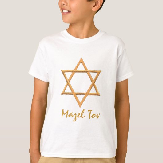 Mazel Tov/Star von David T-Shirt (Vorderseite)