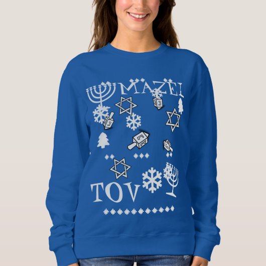 Mazel Tov Ugly Haunakka Sweater, Women's Sweatshirt (Vorderseite)
