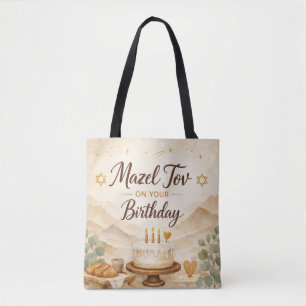 Mazel Tov zum Geburtstag - Jüdisches Geburtstagsge Tasche