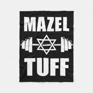 Mazel Tuff Funny Jewish Workout Fleecedecke