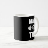 Mazel Tuff Funny Jewish Workout Kaffeetasse (VorderseiteRechts)