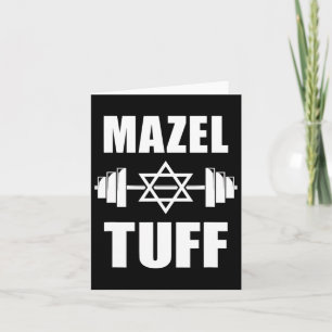 Mazel Tuff Funny Jewish Workout Karte