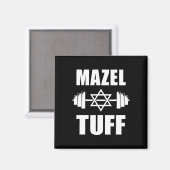 Mazel Tuff Funny Jewish Workout Magnet (Vorderseite/Rückseite)