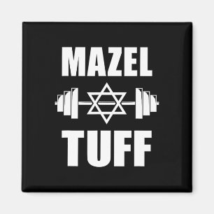 Mazel Tuff Funny Jewish Workout Magnet