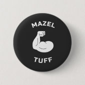 Mazel Tuff Starker jüdischer Mazel Tov Prix Button (Vorderseite)