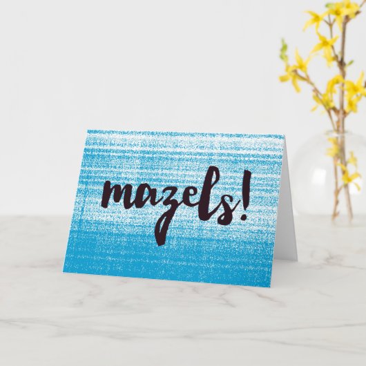 Mazels Rosa Karte (Gelbe Blume)