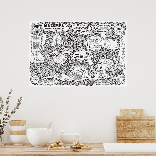 Mazeman Ocean Adventure Poster (Küche)