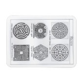 Mazes, c.1900 (Gravur) (b/w-Foto) Magnet (Horizontal)