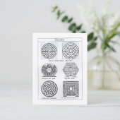 Mazes, c.1900 (Gravur) (b/w-Foto) Postkarte (Stehend Vorderseite)