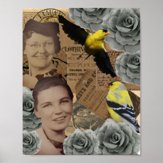 Mazie und Lessie Collage Poster