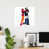 Mazinger und Aphrodite Liebe von Robotern Poster (Heimbüro)