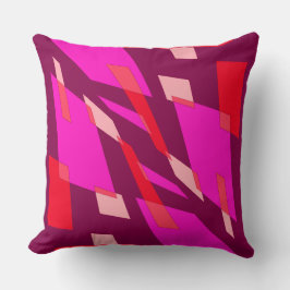 Mazipoodles Abstraction Perspektive Magenta Tomato Kissen