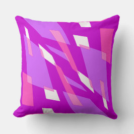 Mazipoodles Abstraction Perspektive Pink Lilac Kissen