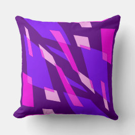 Mazipoodles Abstraction Perspektive Violett Pink Kissen