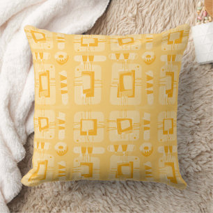 Mazipoodles Abstrakte Ethnic Matrix - Butterscotch Kissen