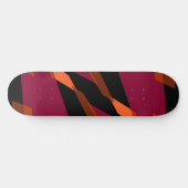 Mazipoodles Abstraktion Perspektive Schwarzer Mage Skateboard (Horizontal)