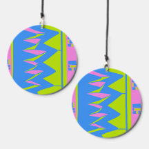 Mazipoodles Afrofuturist Pattern - Blau Limon Pink