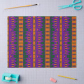 Mazipoodles Afrofuturist Pattern - Purple Green  Seidenpapier (Basteln)
