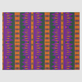 Mazipoodles Afrofuturist Pattern - Purple Green  Seidenpapier
